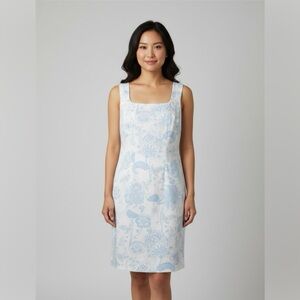Sportalm Blue and White Floral Dress